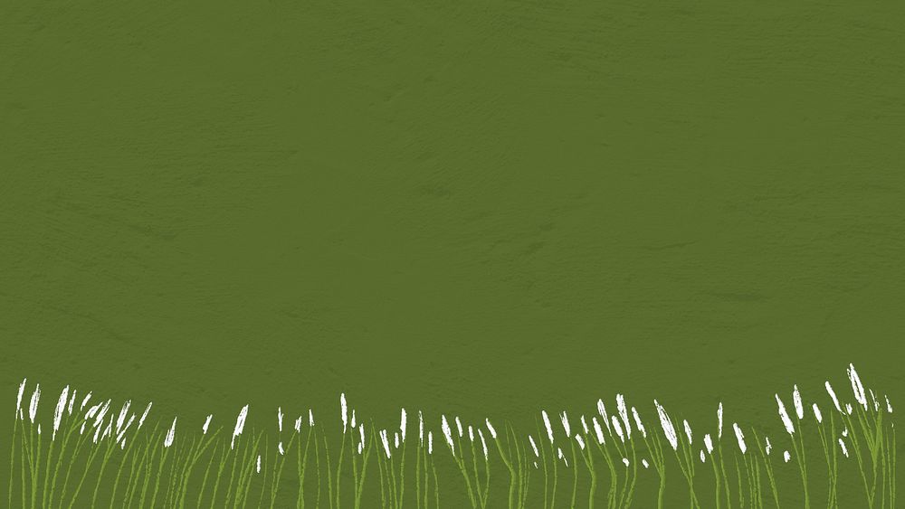 Drawn grass, acrylic textured background