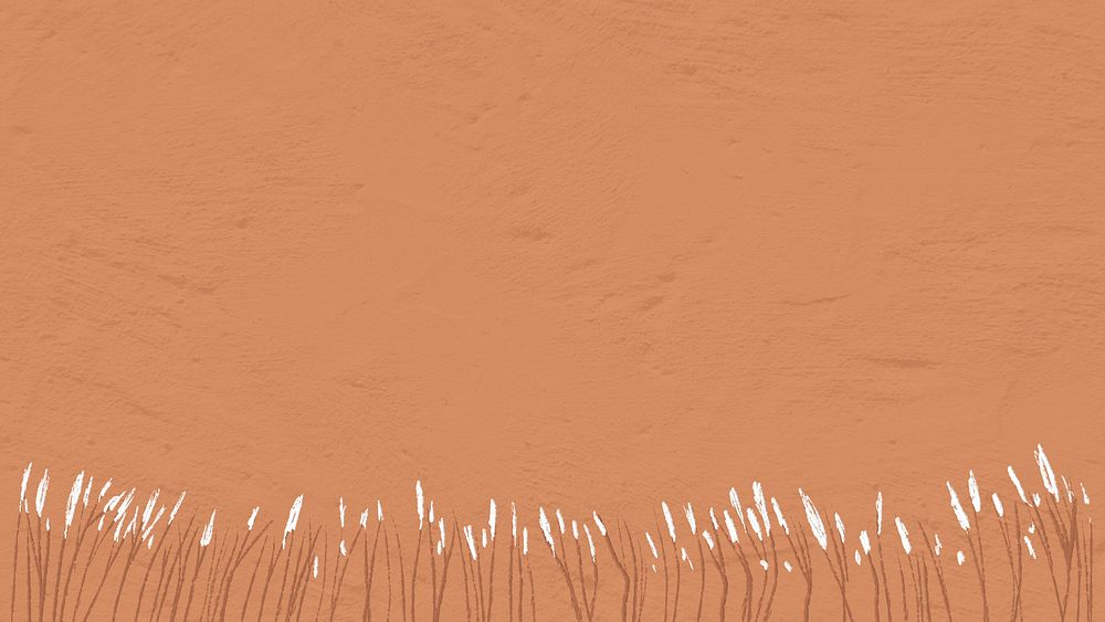 Orange farmland, acrylic textured background