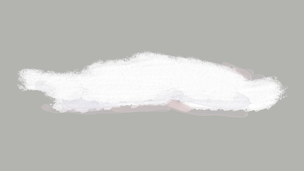 Crayon cloud collage element psd