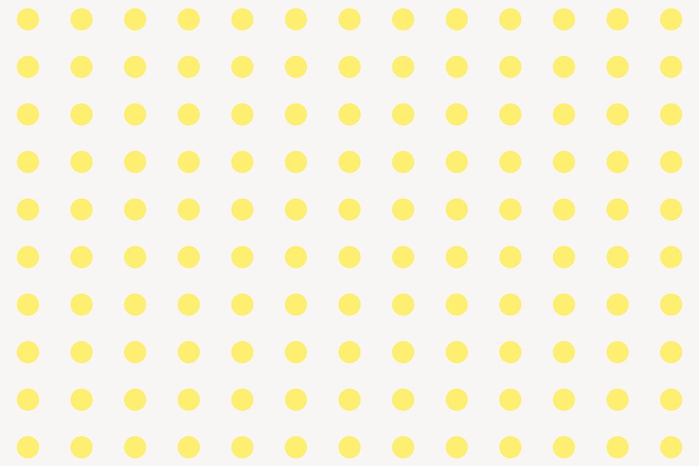 Yellow polka dot pattern background vector