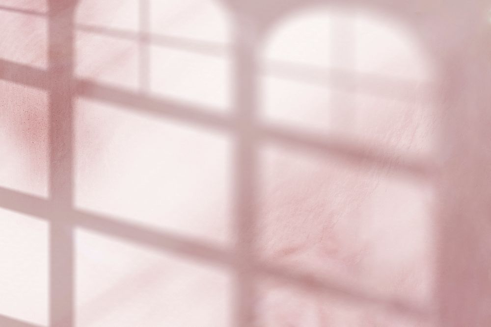 Bokeh pink window shadow background