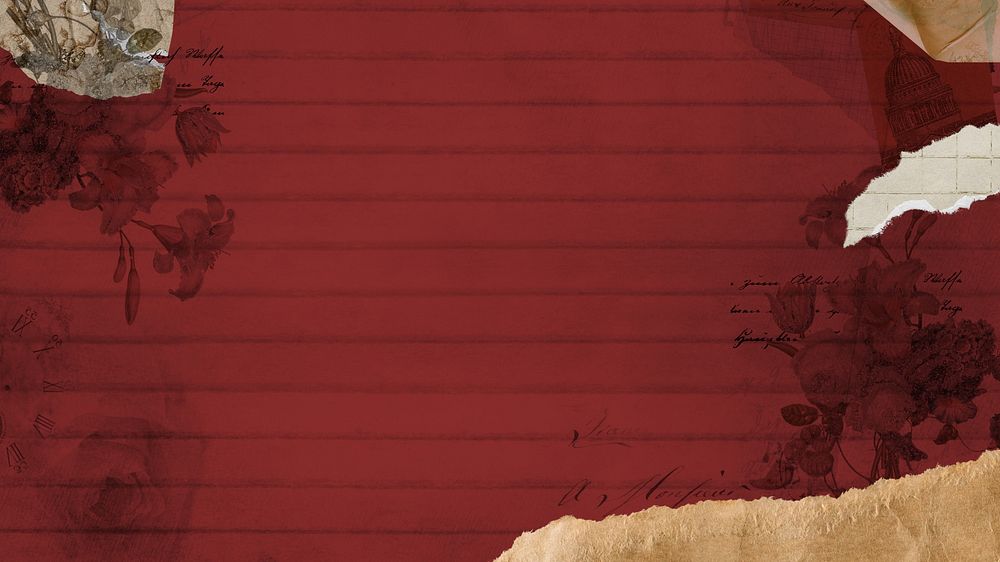Red lined paper desktop wallpaper, texture background