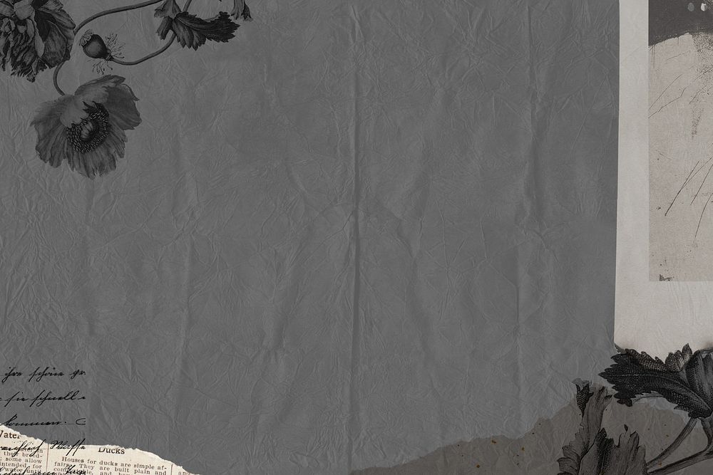 Gray ripped paper texture background