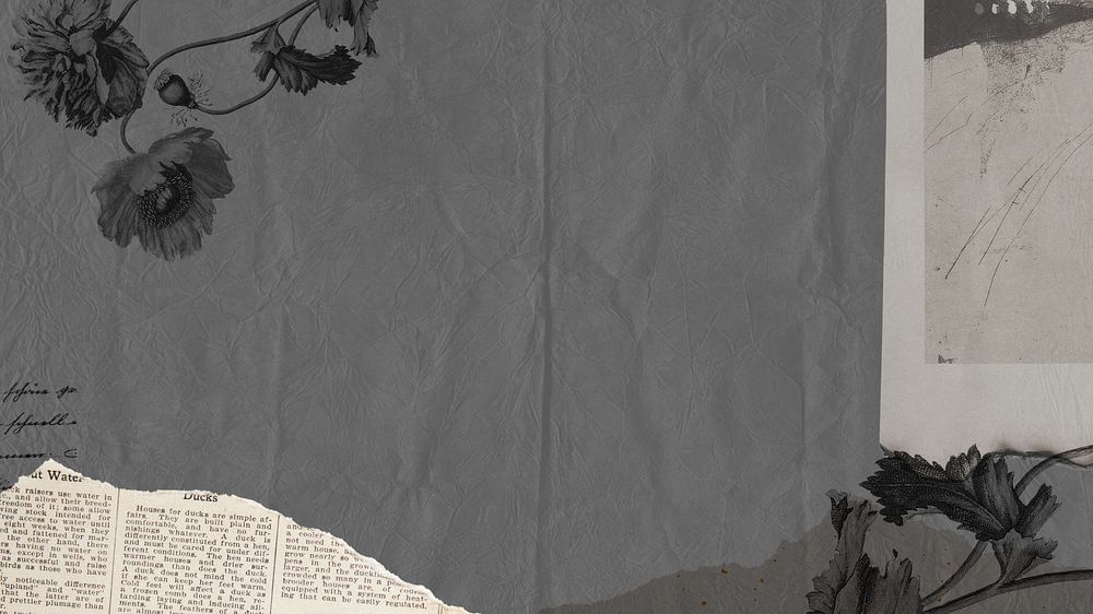 Gray ripped paper computer wallpaper, texture background
