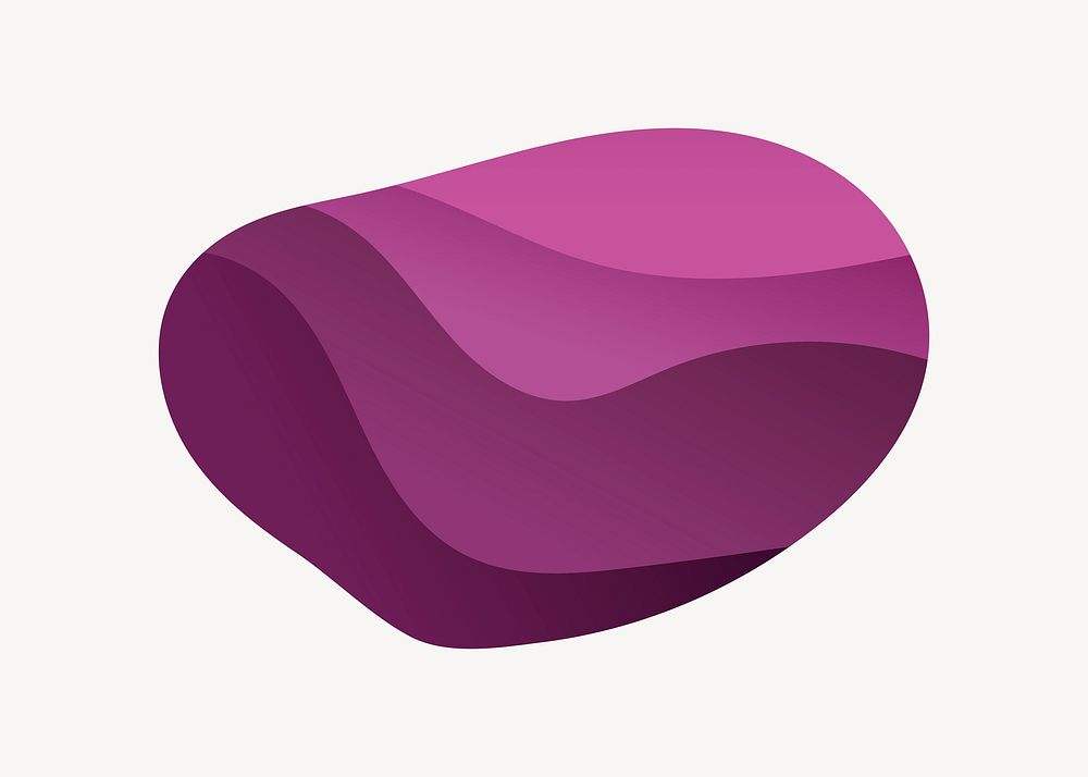 Purple organic shape vector