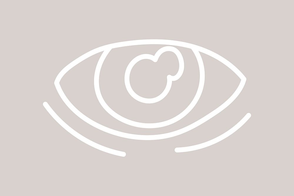 Observing eye illustration vector