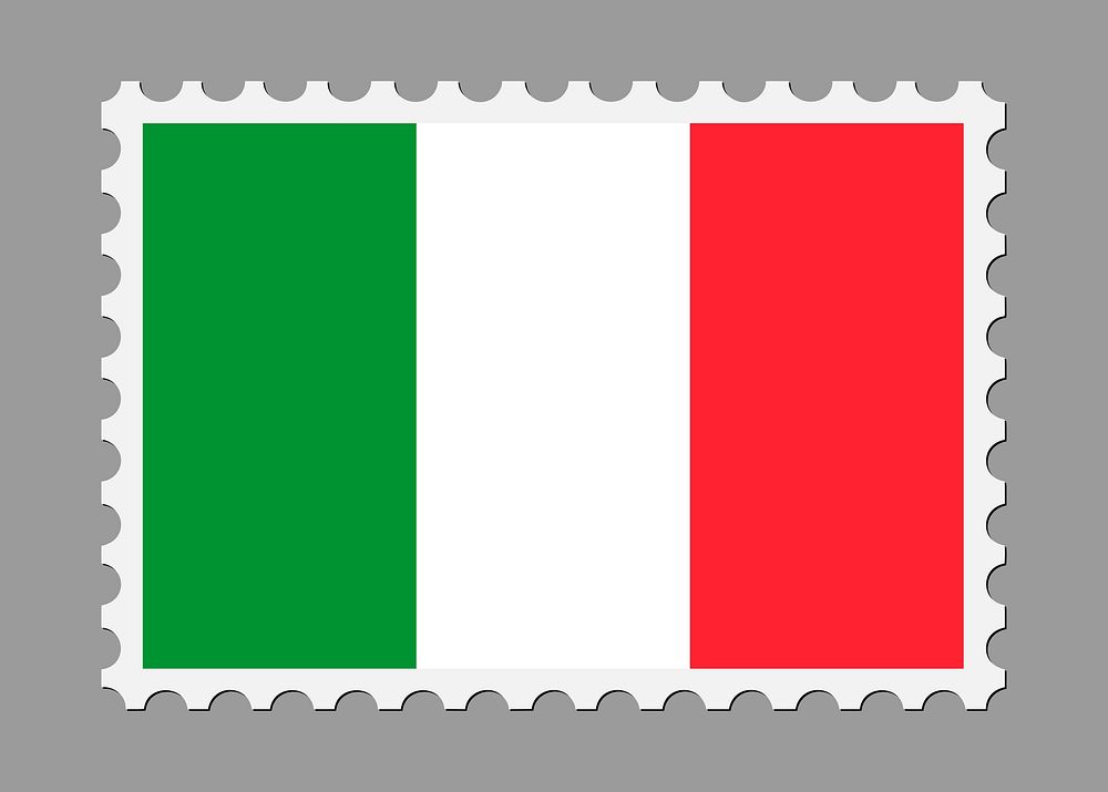Italy stamp illustration. Free public domain CC0 image.