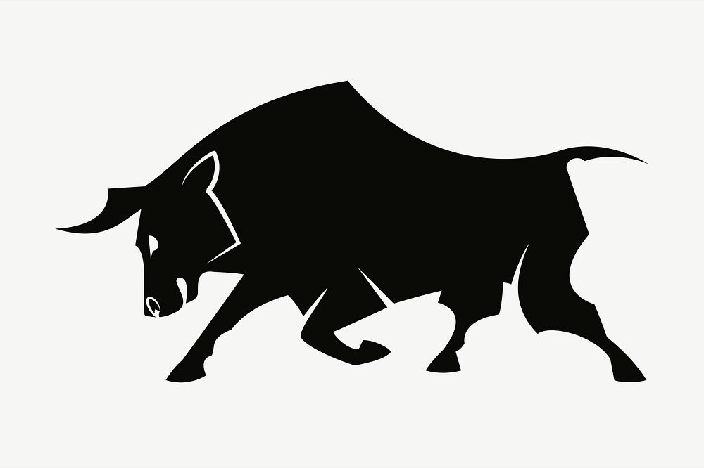 Silhouette bison clipart illustration psd. Free public domain CC0 image.