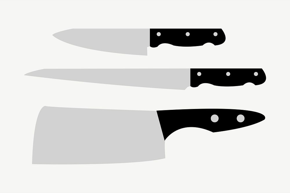 Kitchen knife clipart illustration psd. Free public domain CC0 image.