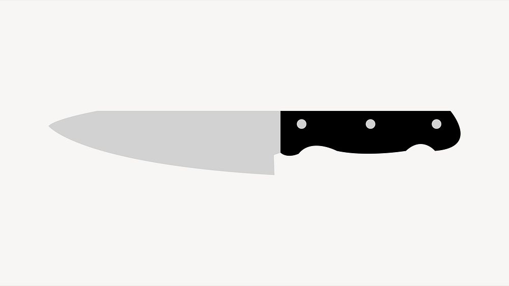Kitchen knife clipart illustration vector. Free public domain CC0 image.