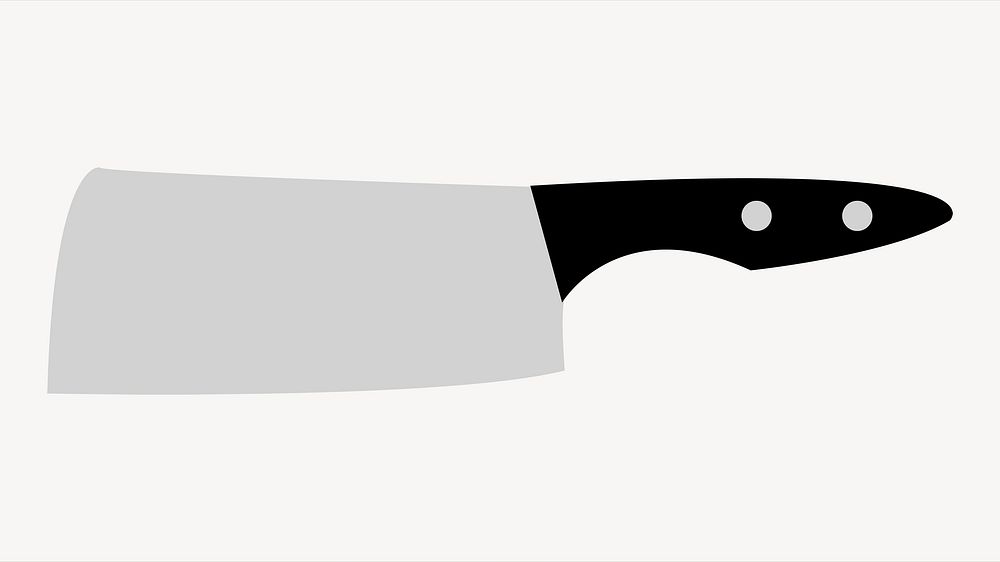 Kitchen knife illustration. Free public domain CC0 image.