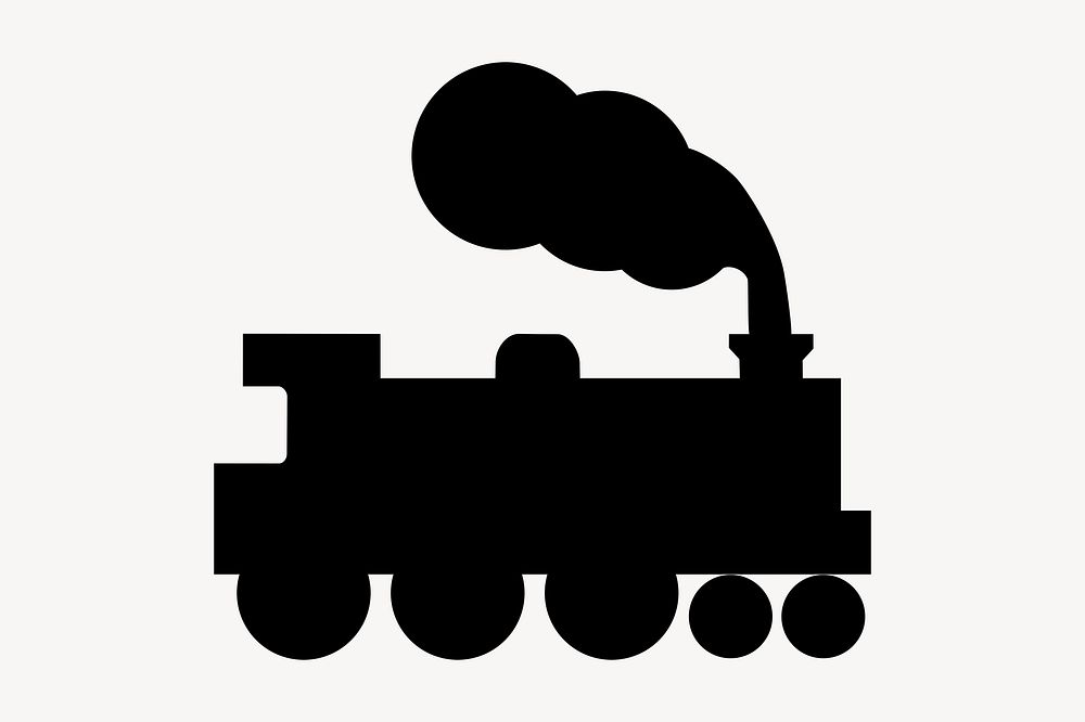 Train illustration. Free public domain CC0 image.