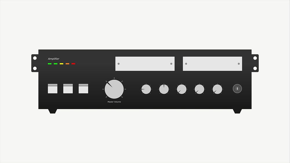 Amplifier clipart illustration psd. Free | Free PSD - rawpixel