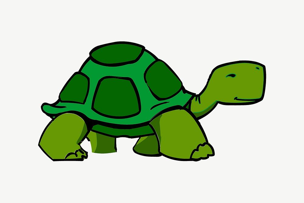 Tortoise animal illustration psd. Free public domain CC0 image.