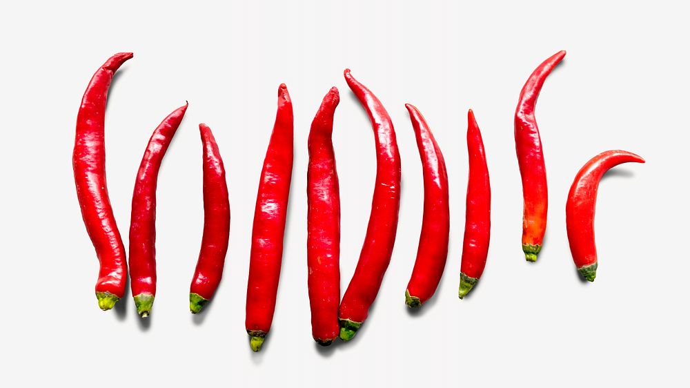 Chili peppers vegetable isolated design Premium Photo rawpixel