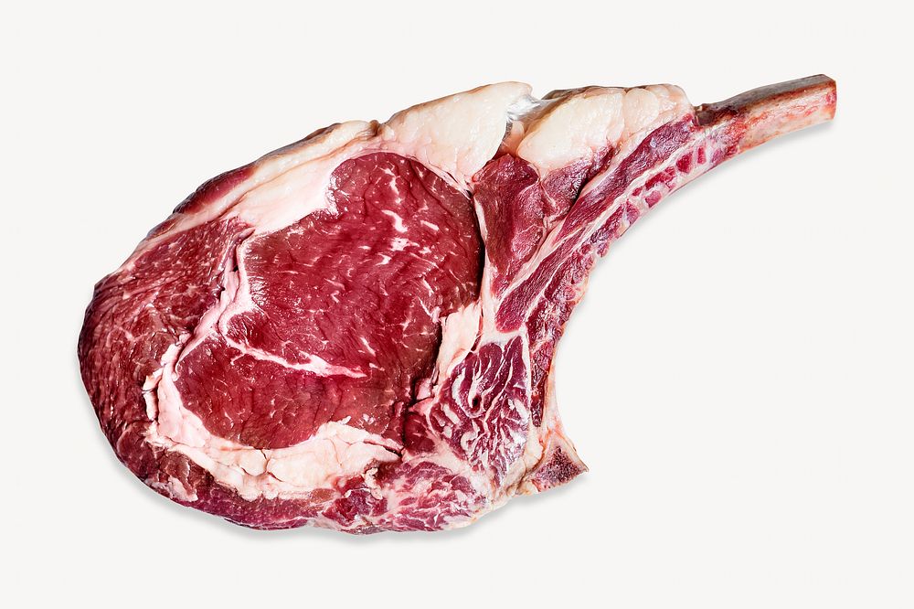 Rib eye steak isolated image