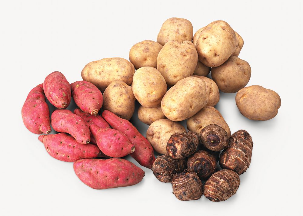 Organic potato vegetable, isolated image