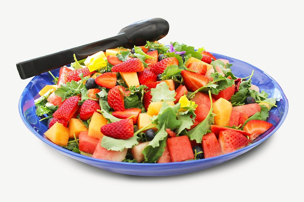 Fruit salad food collage element psd