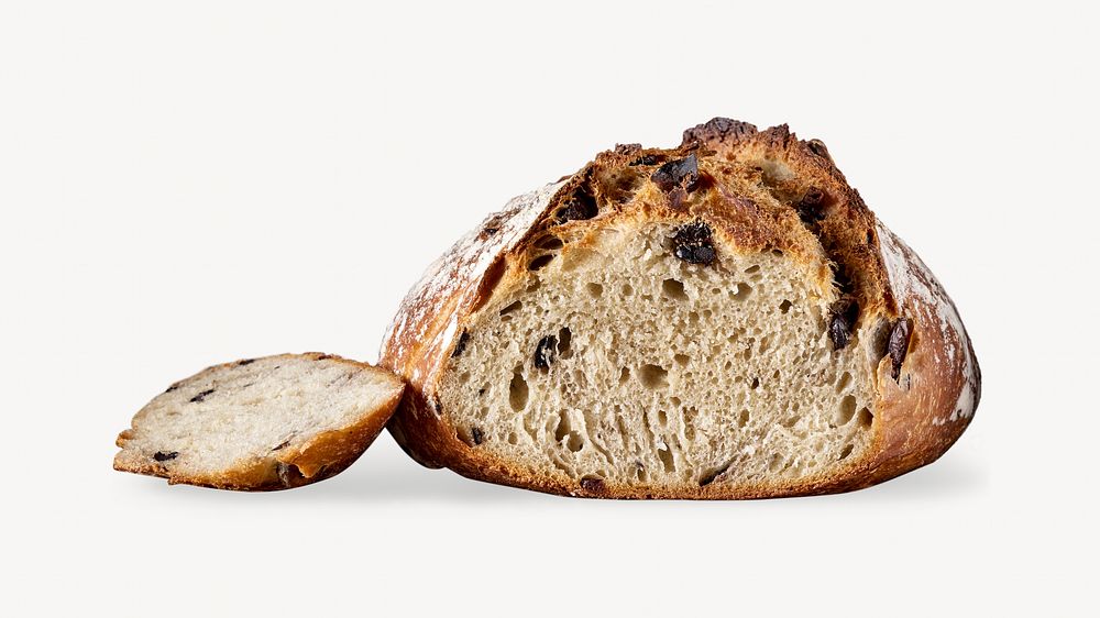 Sourdough bread, isolated image