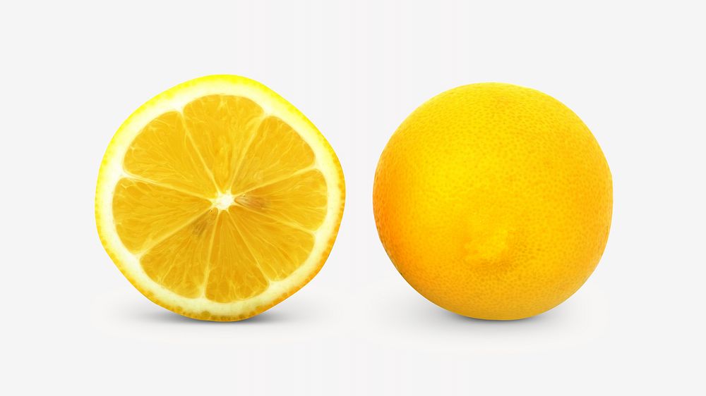 Lemon fruit isolated image