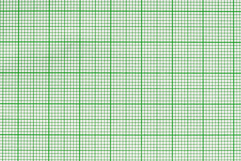 Green graph paper background