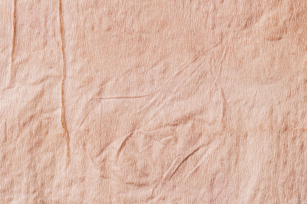 Wrinkled craft paper texture background background psd