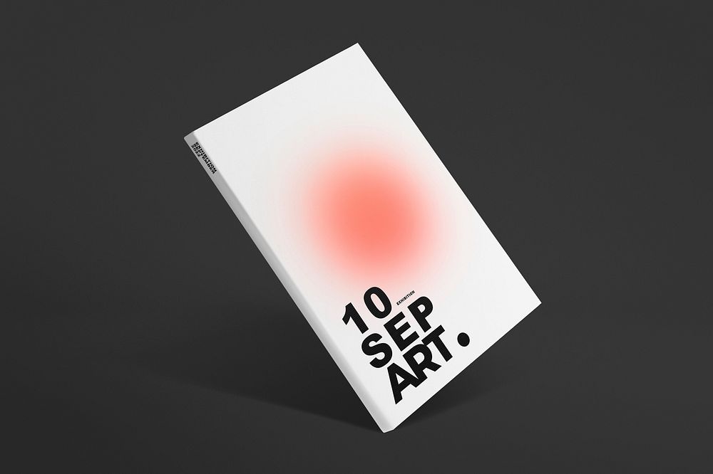 Magazine cover mockup, realistic book psd