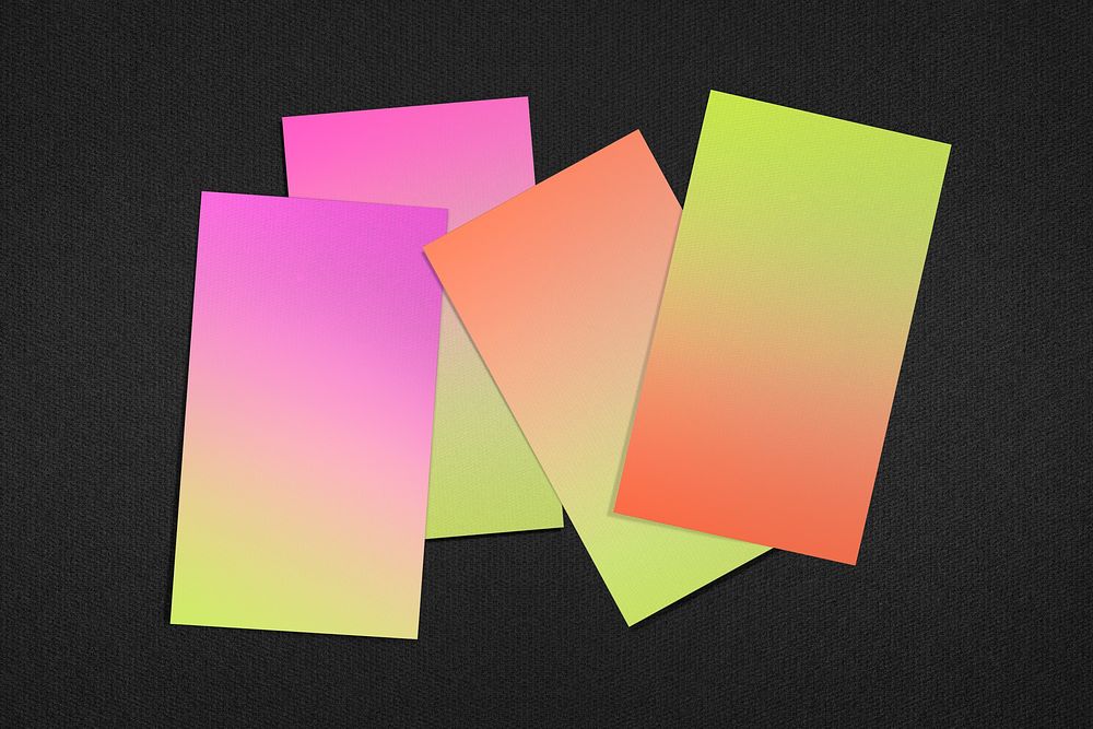 Blank gradient posters, paper with design space