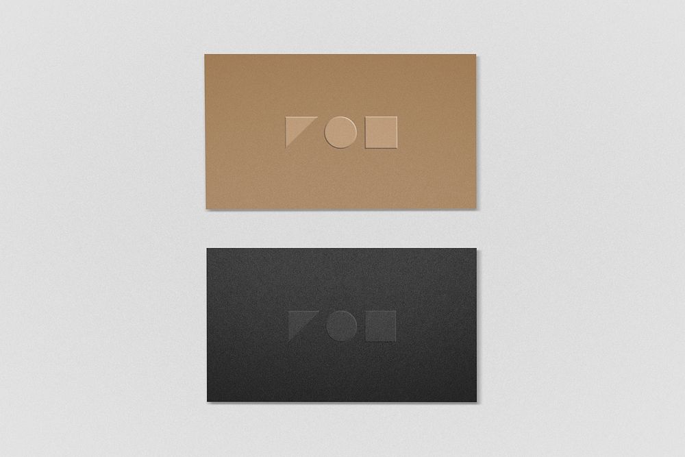 Earth tone business cards, professional branding