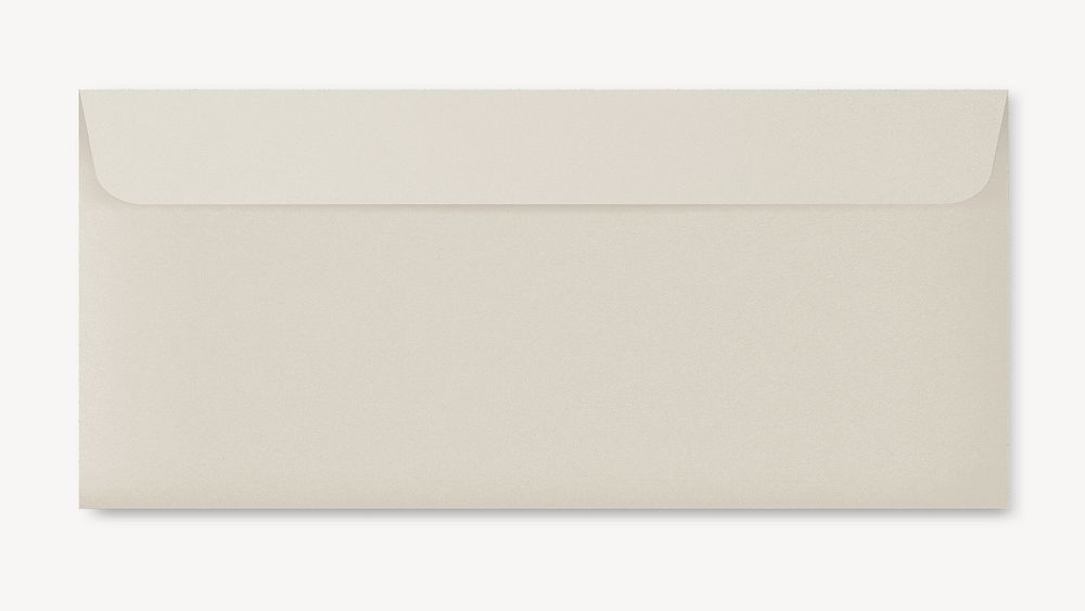 Minimal beige envelope, plain design