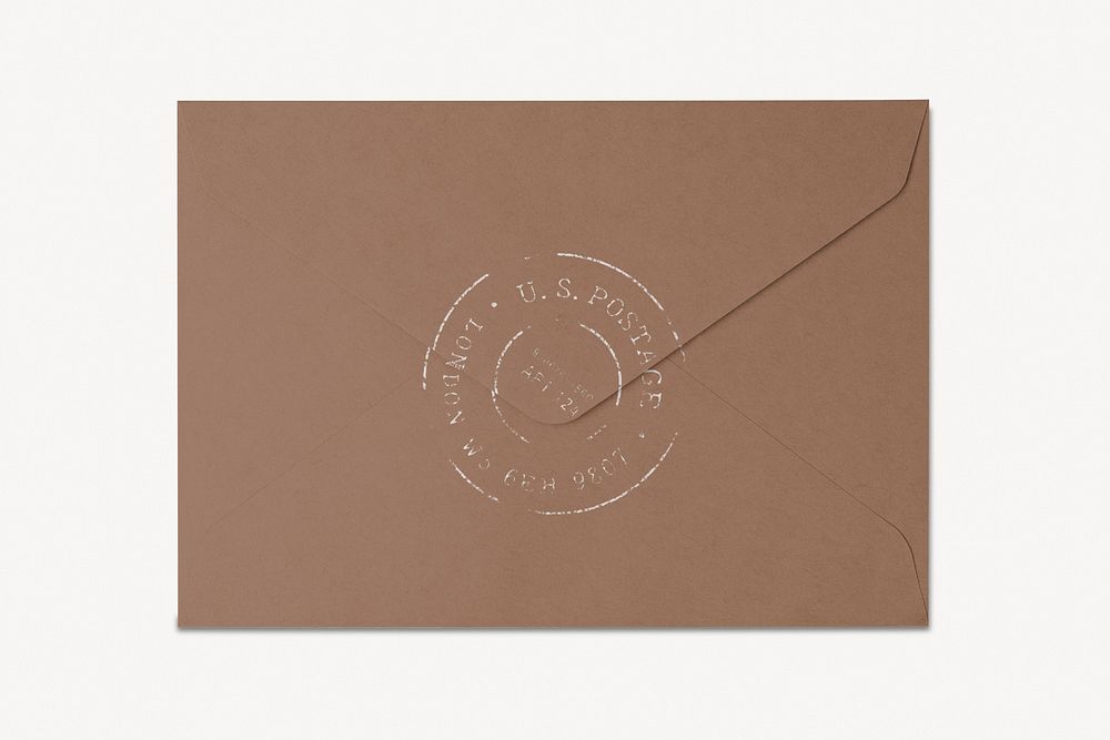 Envelope mockup, realistic stationery psd