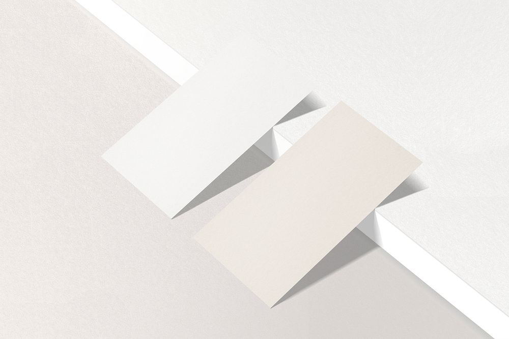 Blank business card with design space, professional branding