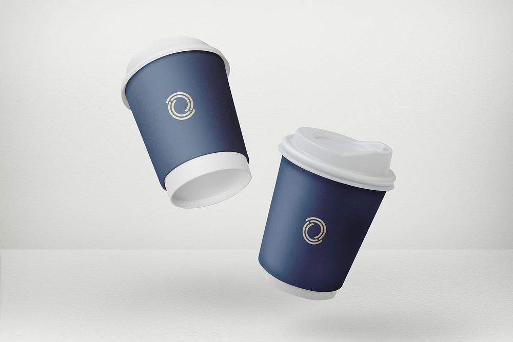 Coffee cup, minimal product packaging design