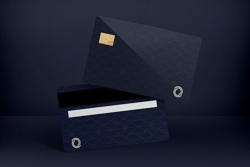 Luxury credit card with design space