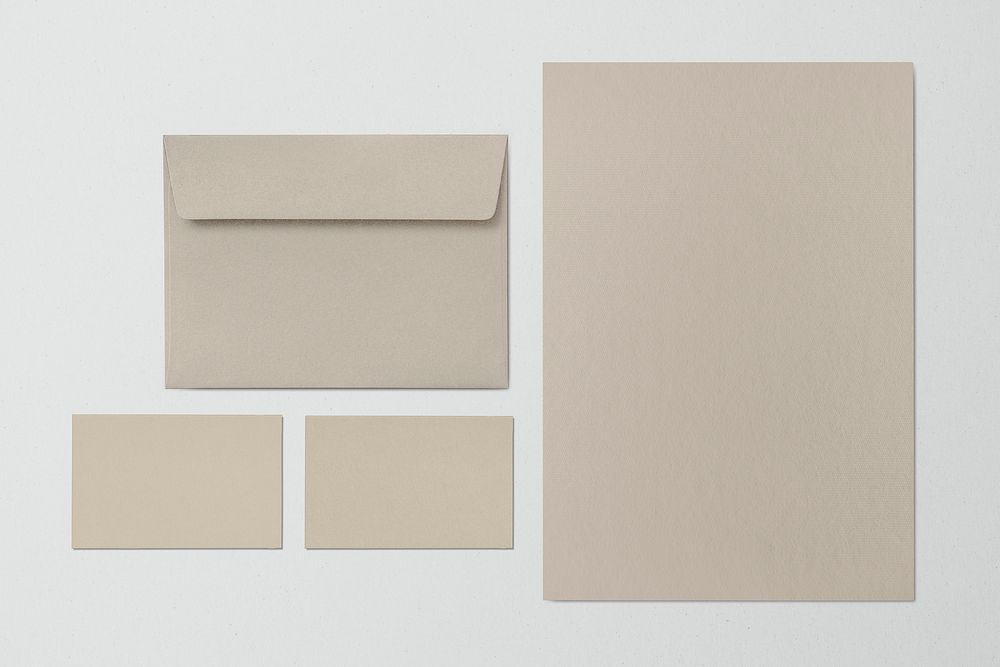 Blank corporate identity with business card