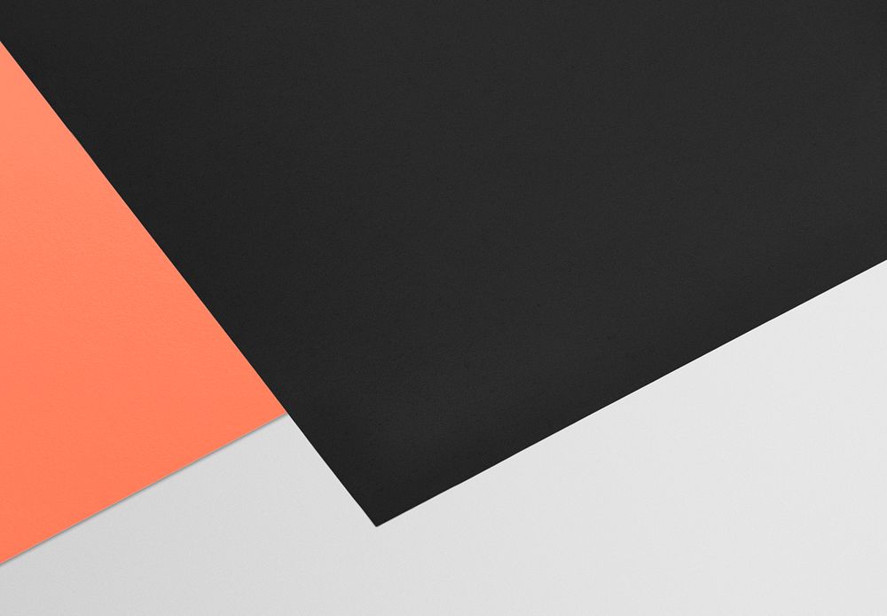 Blank black poster paper with design space