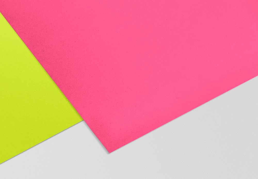 Blank pink poster paper with design space
