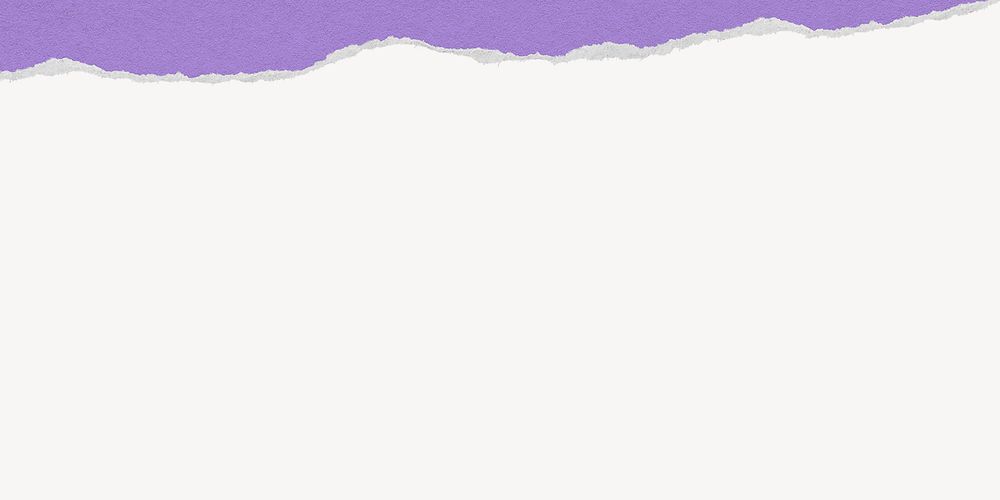 Purple ripped paper border background psd