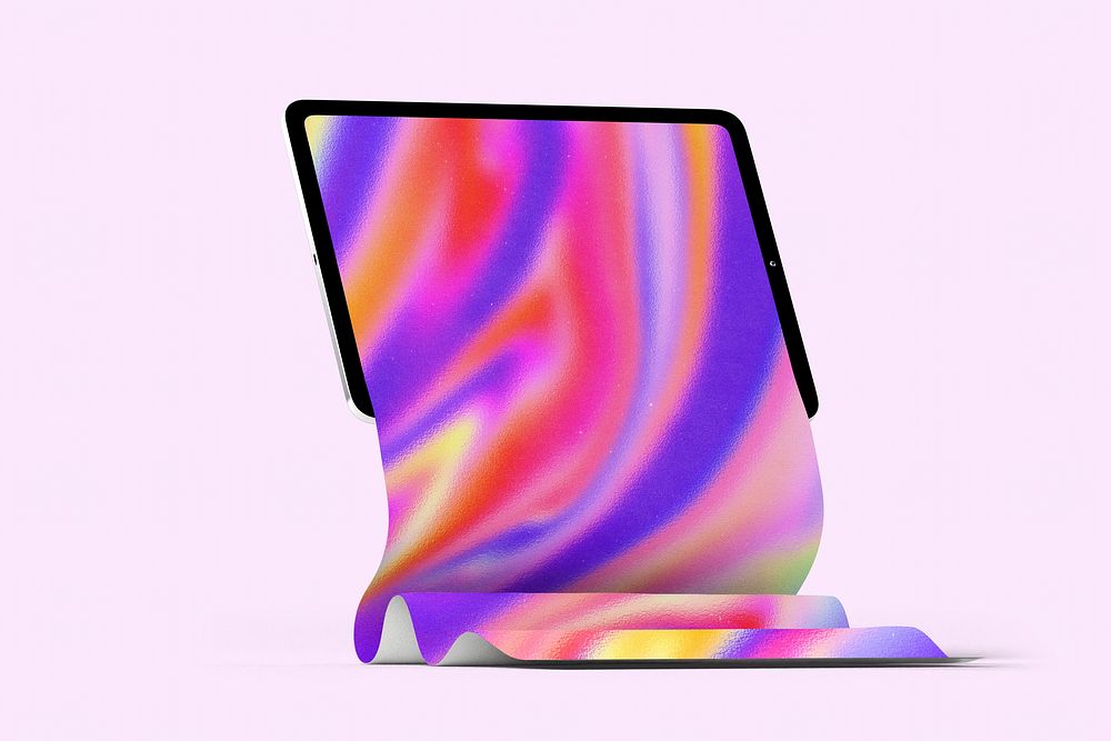 3D tablet, colorful holographic screen