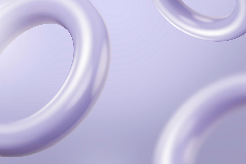 Geometric purple rings background, digital remix psd
