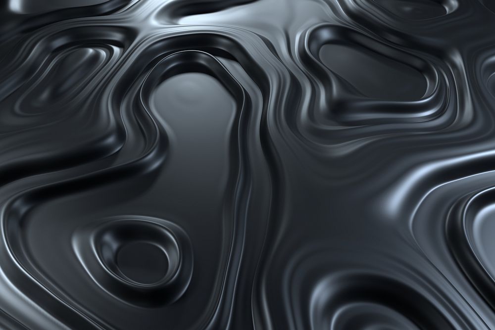 Black metallic topography background