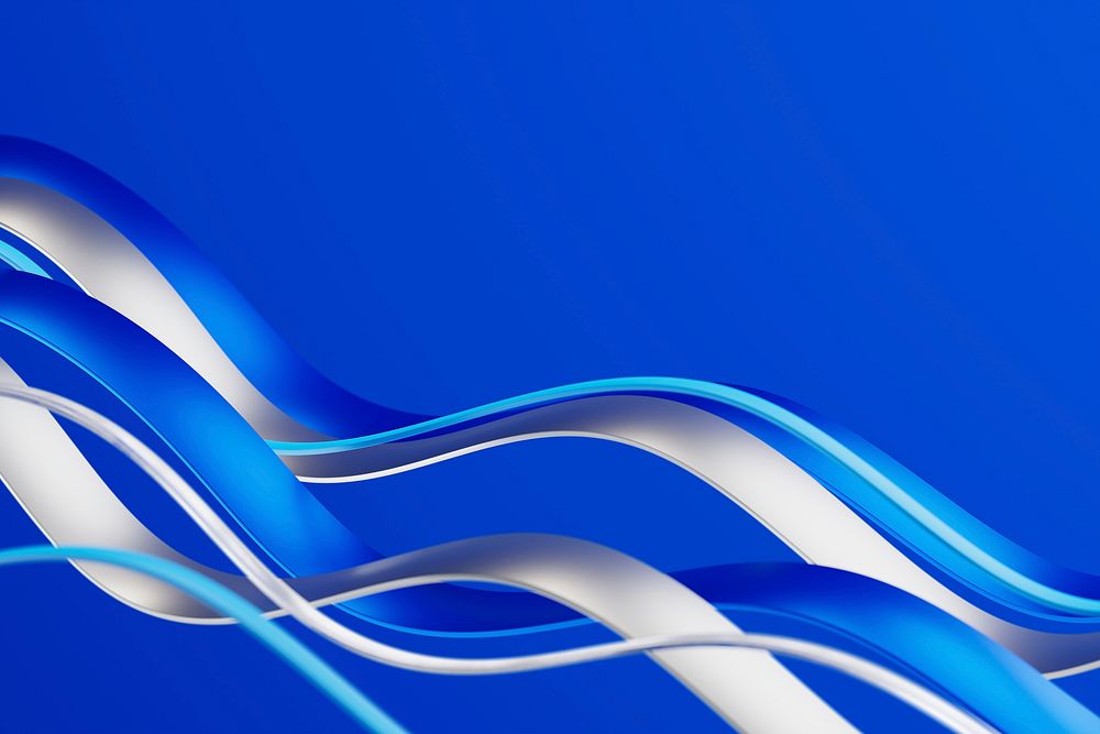 Abstract wave blue background, digital remix psd