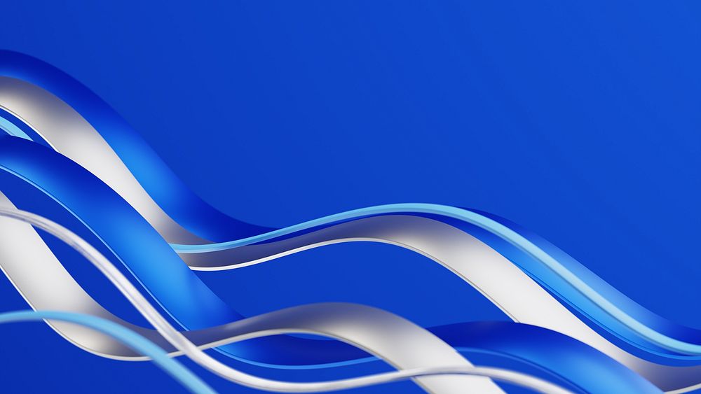 Abstract wave blue desktop wallpaper