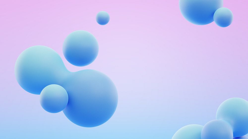 Gradient blue fluid desktop wallpaper, digital remix