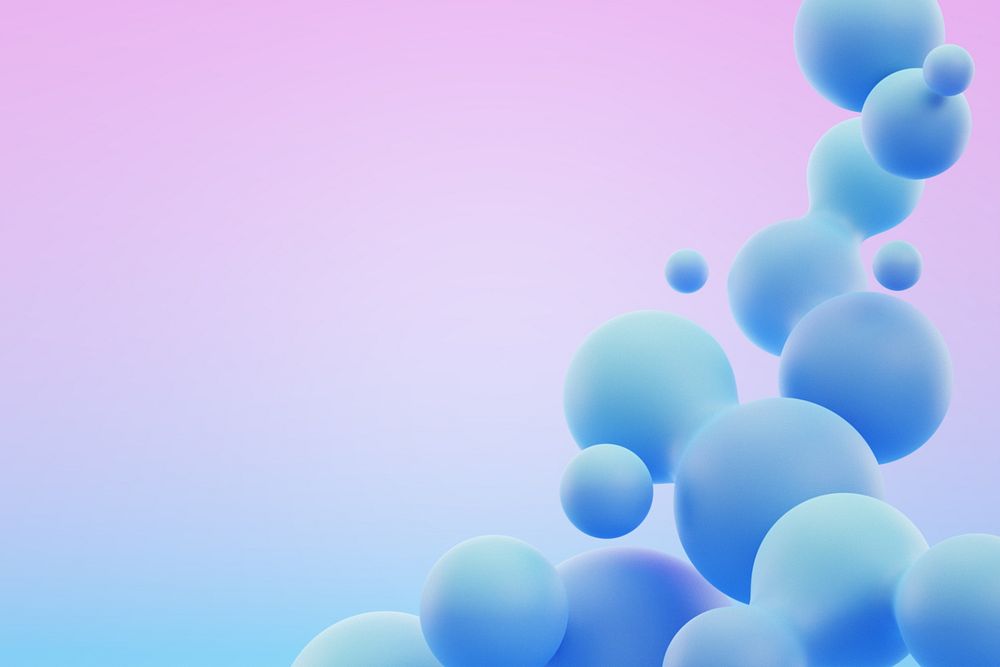 Gradient blue fluid border background