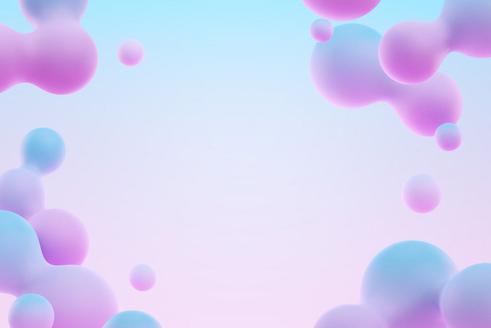 Gradient pink fluid border background