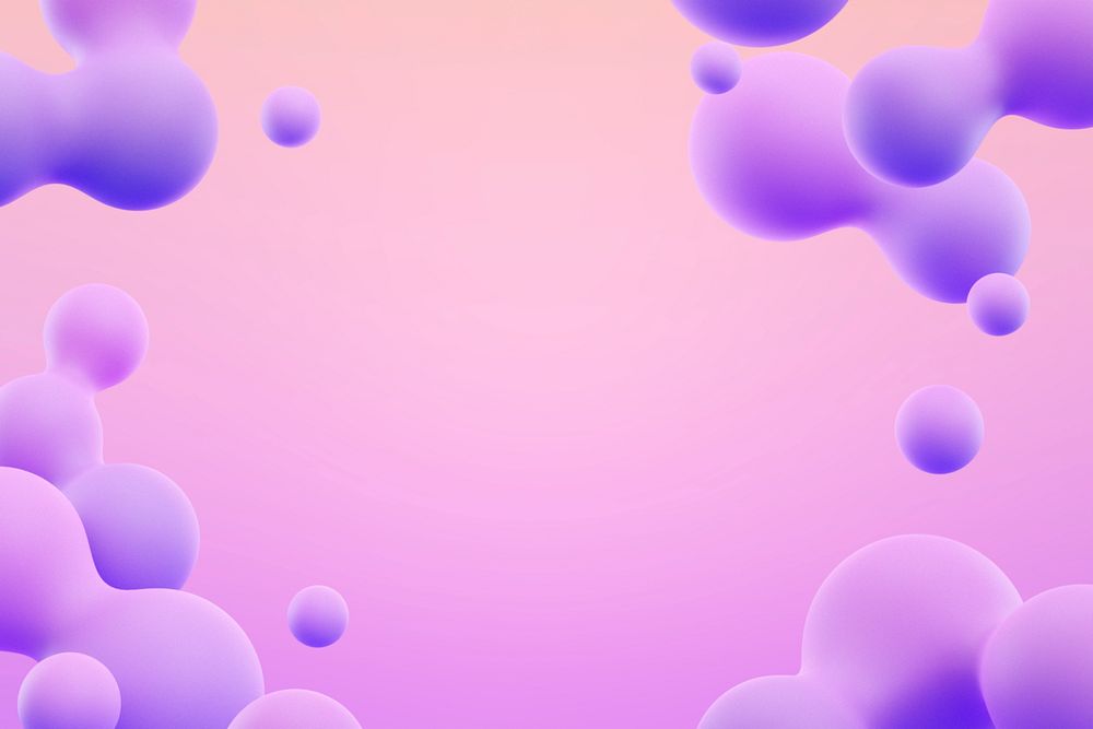 Gradient purple fluid border background, digital remix psd