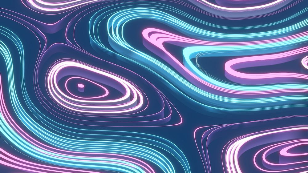 Pastel pink topography desktop wallpaper, digital remix