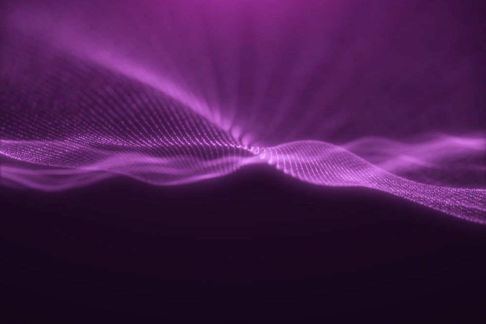 Digital pink wave background, technology remix
