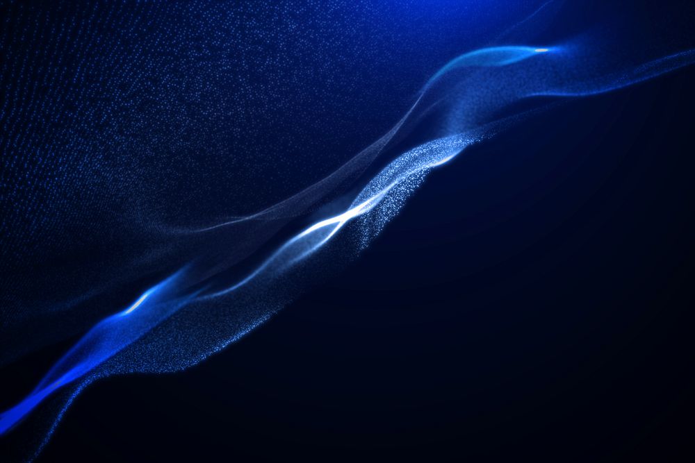 Abstract digital blue background psd